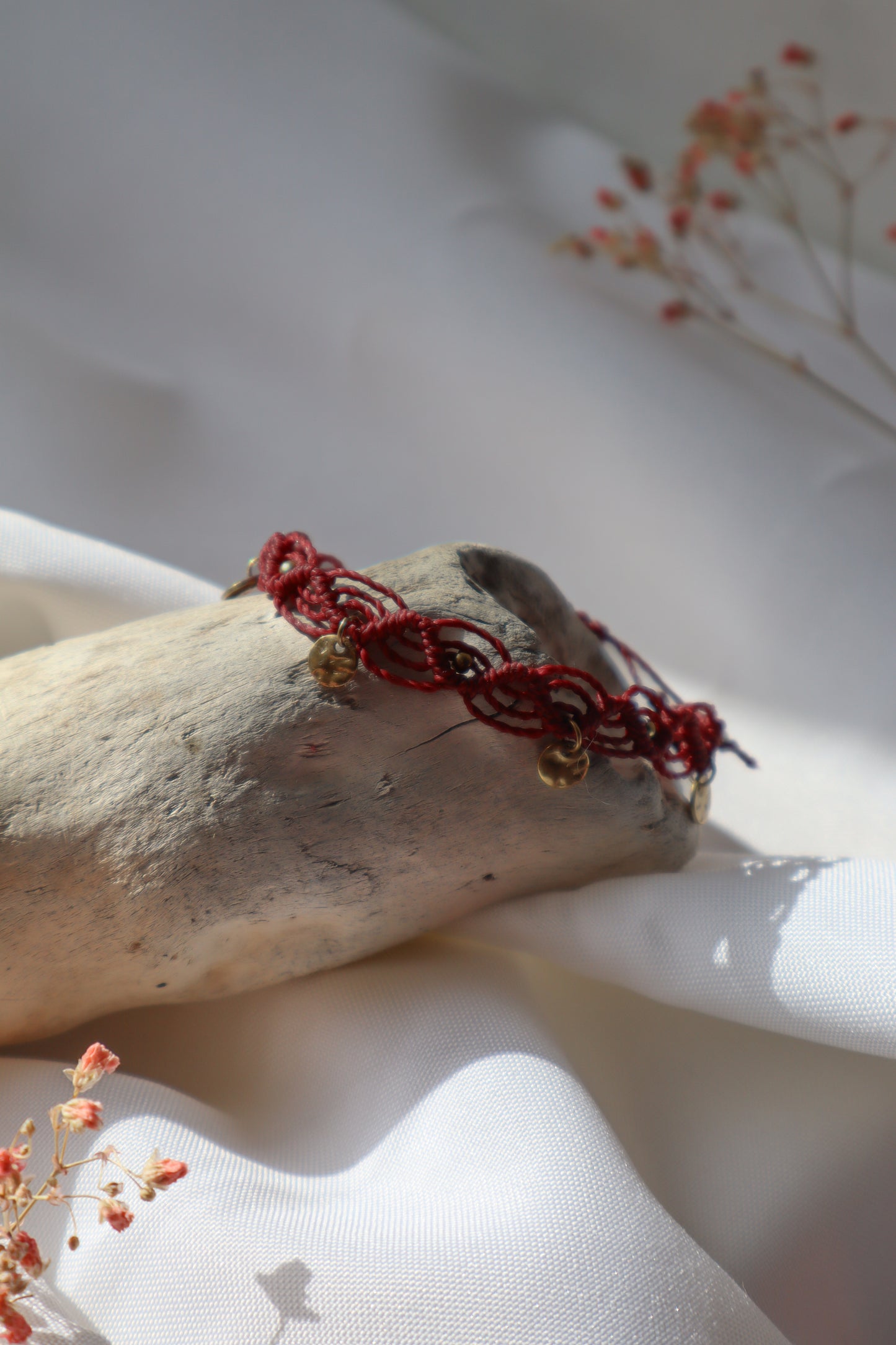 Bracelet en micro-macramé couleur au choix | Esmeralda | Maiana crea