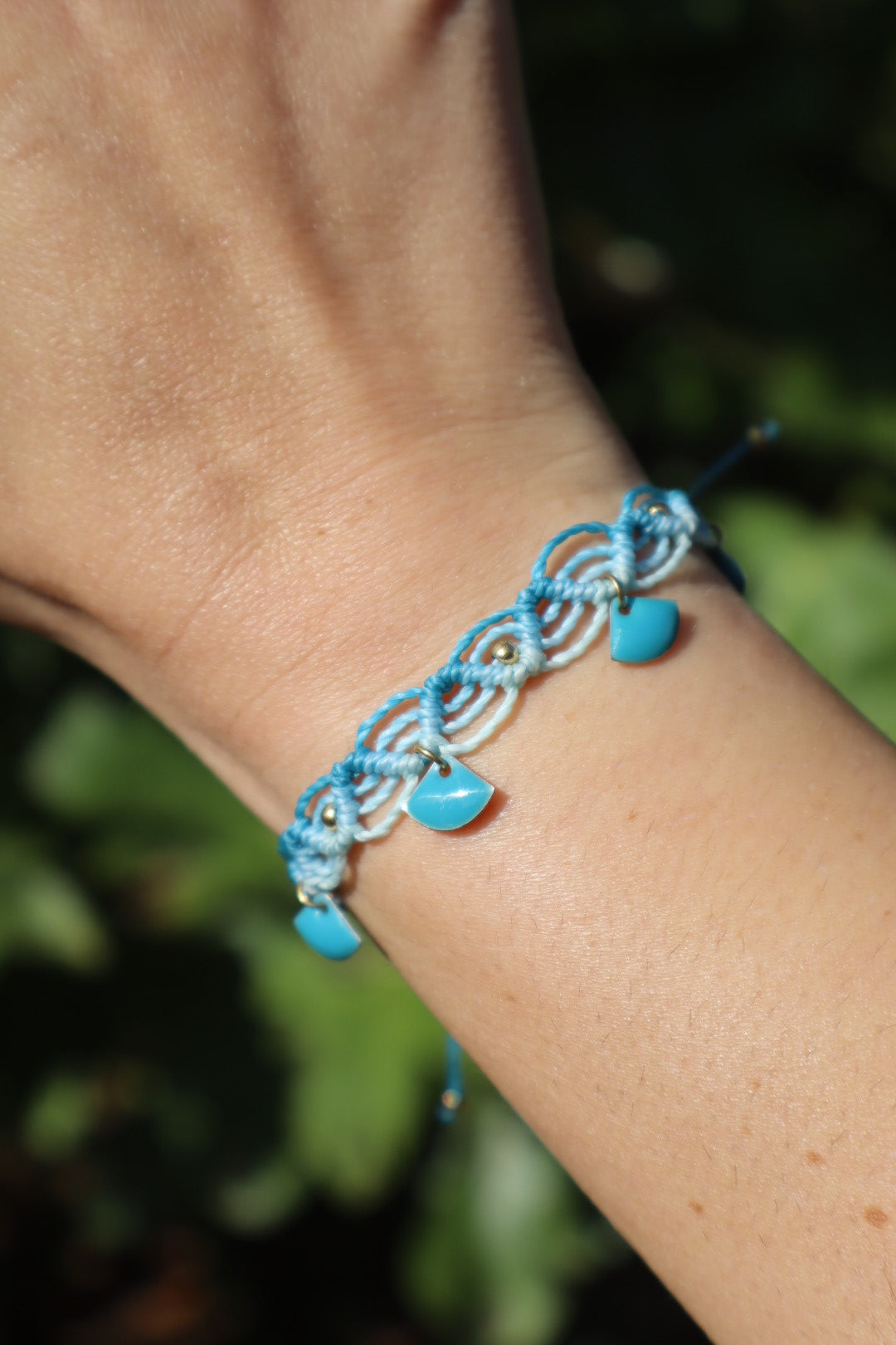 Bracelet en micro-macramé lagon | Tahiti | Maiana crea