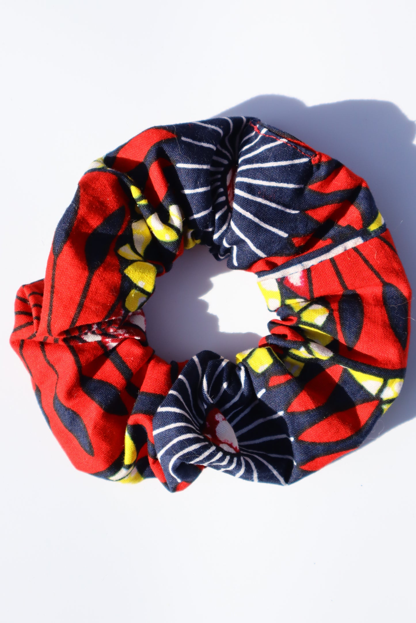 Chouchou cheveux abimés en wax rouge Maiana