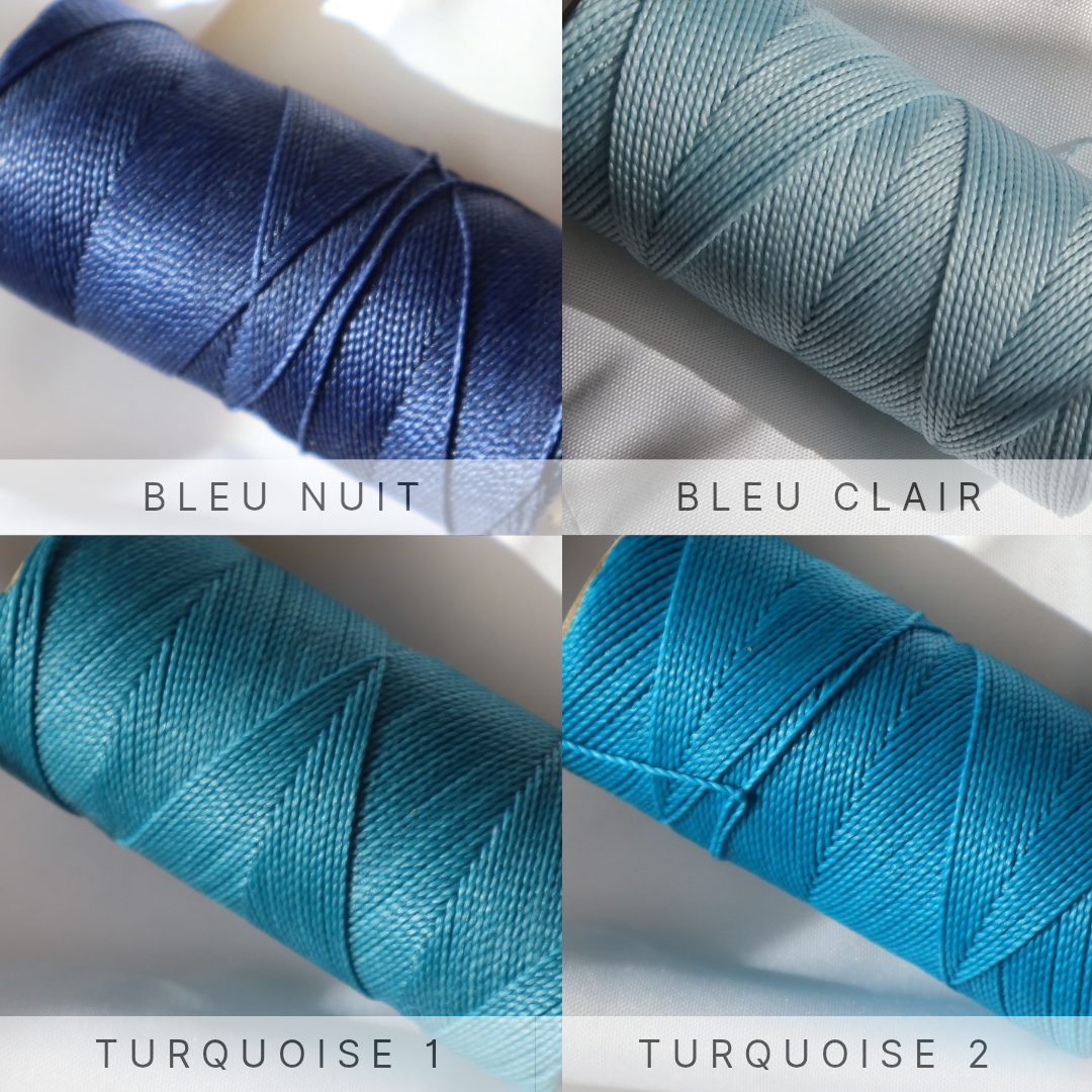 Bracelet en micro-macramé couleur et pierre au choix | Venise | Maiana crea