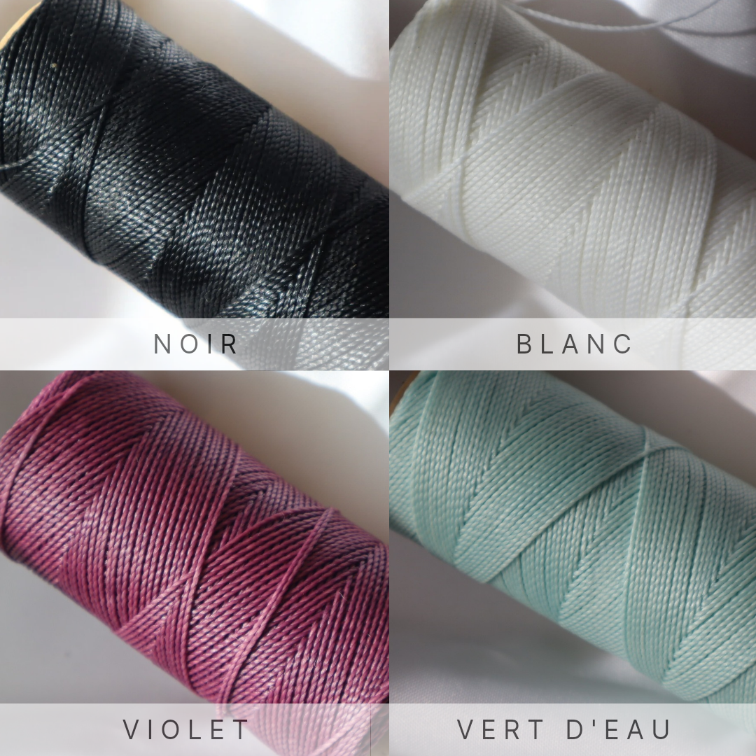 Bracelet en micro-macramé couleur au choix avec opalite | Berlin | Maiana