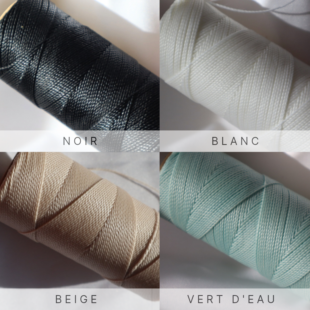 Bracelet en micro-macramé avec amazonite | Venise | Maiana crea
