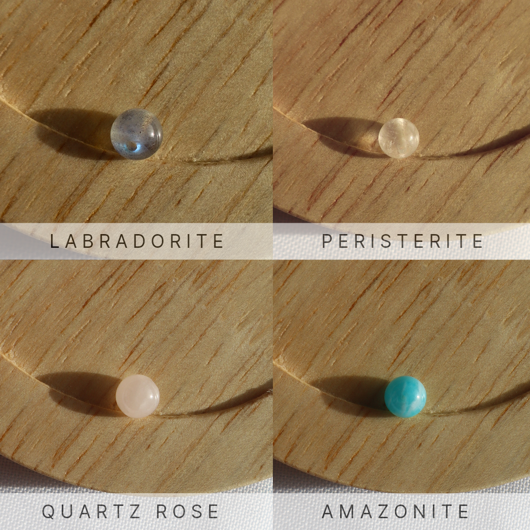 amazonite quartz rose peristerite labradorite